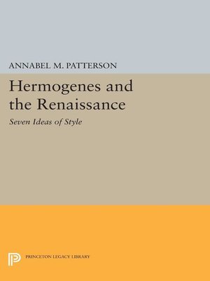cover image of Hermogenes and the Renaissance